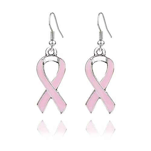 Pink Ribbon French Hook Earrings